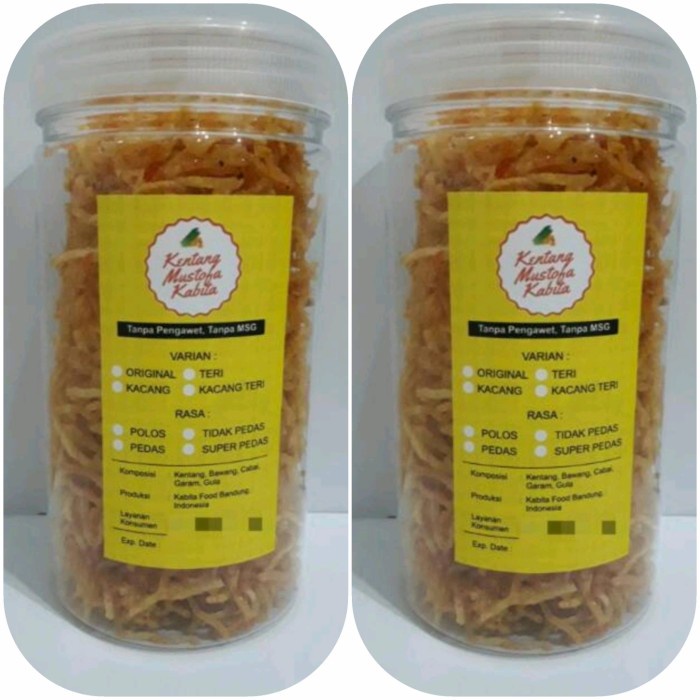 

Kentang Mustofa Kabita Toples 1.000ml - Tidak Pedas