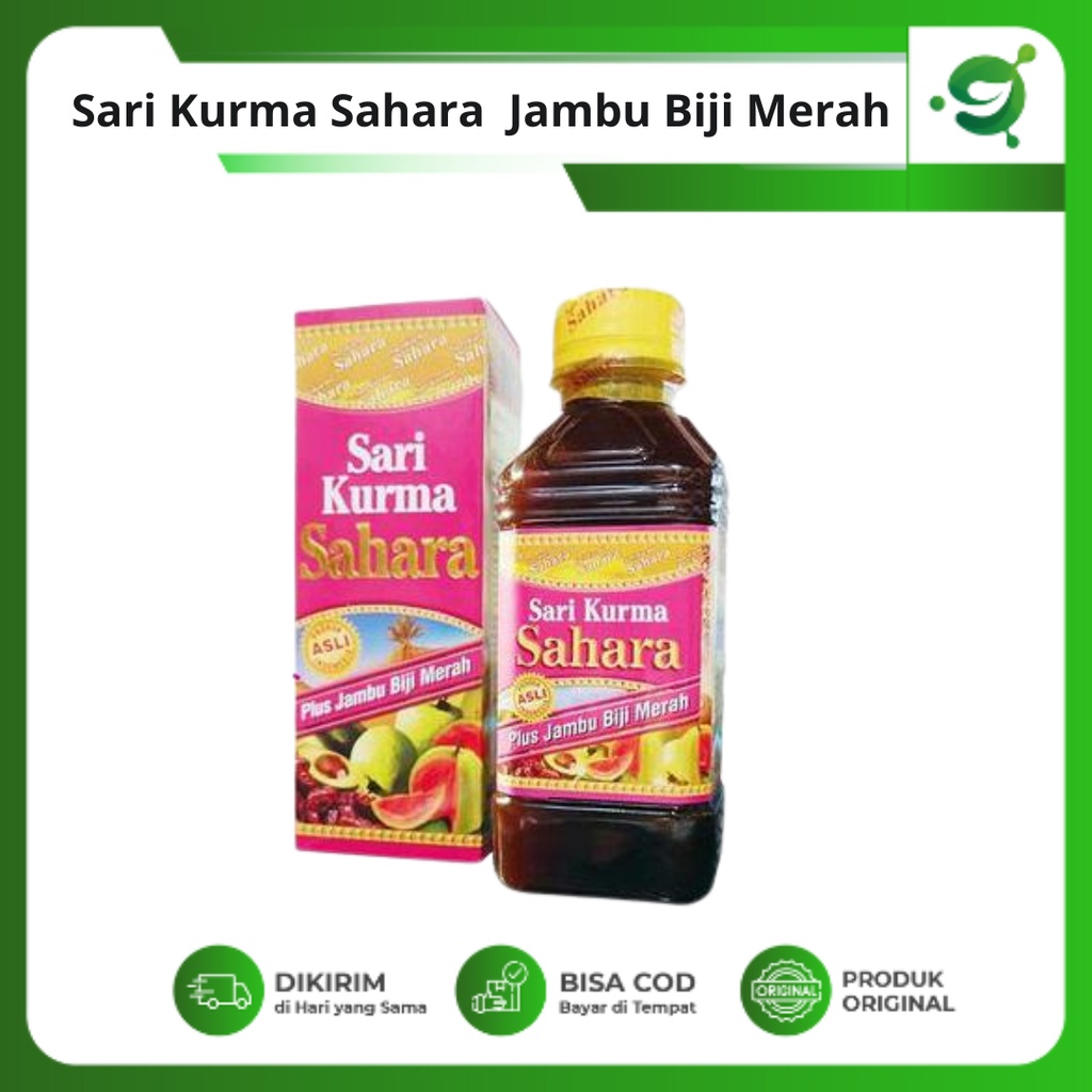 

Sari Kurma Sahara Plus Jambu Biji Merah - Sahara Jambu Biji Merah -330 Gram