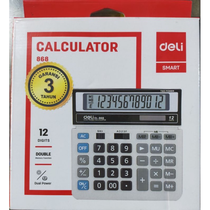 

CALCULATOR DELI TIPE 868