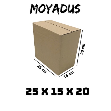 

Kardus/Karton/Box /uk 25x15x20 cm untuk packing singelwall polos