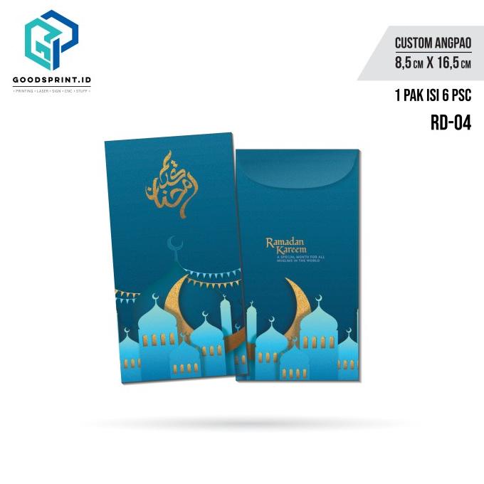 

@@@@] amplop lebaran warna biru - eid mubarak - ukuran besar - RD-04