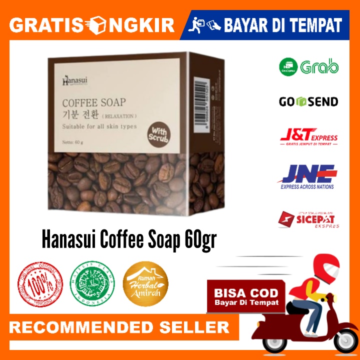 Hanasui Coffee Soap With Scrub 60gr Original