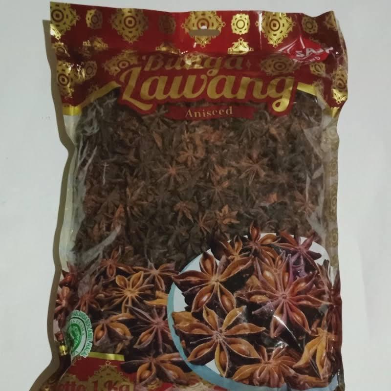 

1kg | PEKAK BUNGA LAWANG KEMBANG LAWANG | STAR ANISEEDS | Herbal rempah asli alami bahan penyedap masakan dan bumbu dapur Best Seller