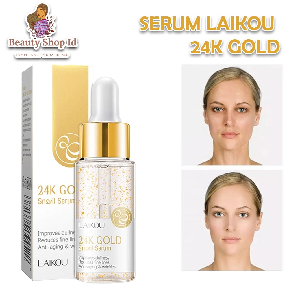 Beauty Jaya - Laikou 24k Essence Serum Emas Mengencangkan Wajah Anti Keriput