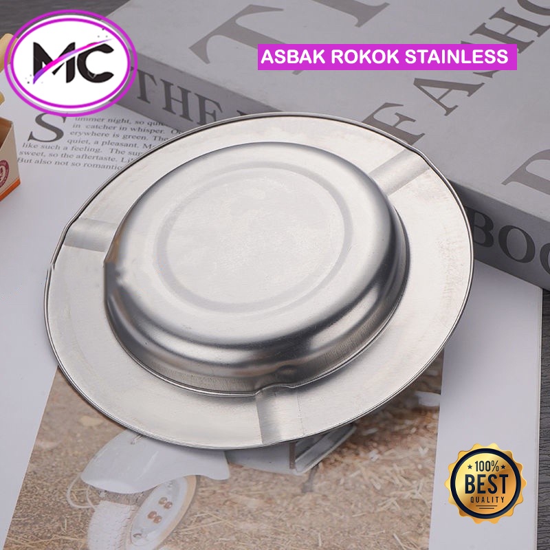 Asbak Stainless Steel Model Kotak Bulat Ashtray Portabel Unik Murah Asbak Restoran Caffe