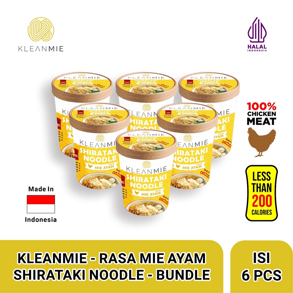 

6 PCS KleanMie Rasa Mie Ayam – Frozen Shirataki Noodle