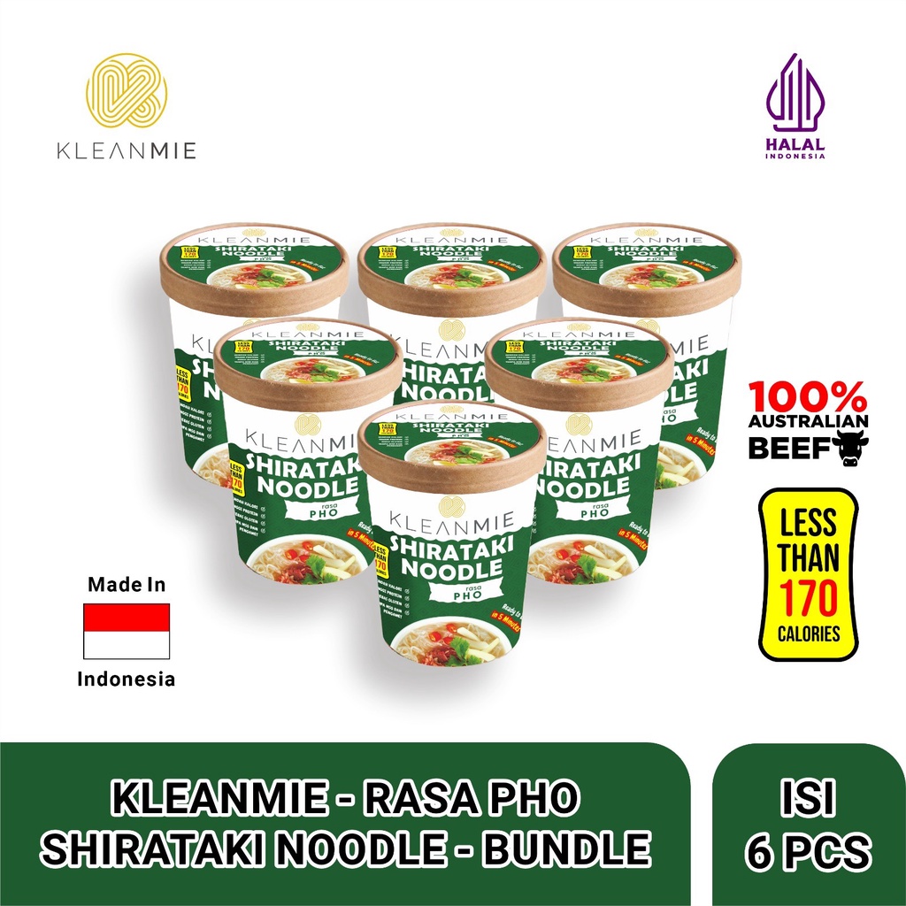

6 PCS KleanMie Rasa Pho – Frozen Shirataki Noodle