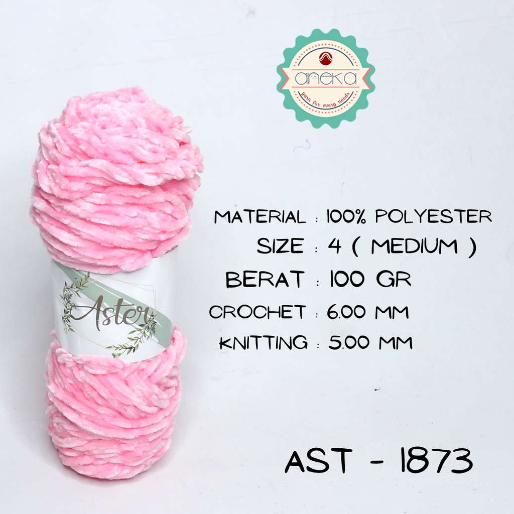 Benang Rajut Bludru Aster / Velvet Knitting Yarn 1873