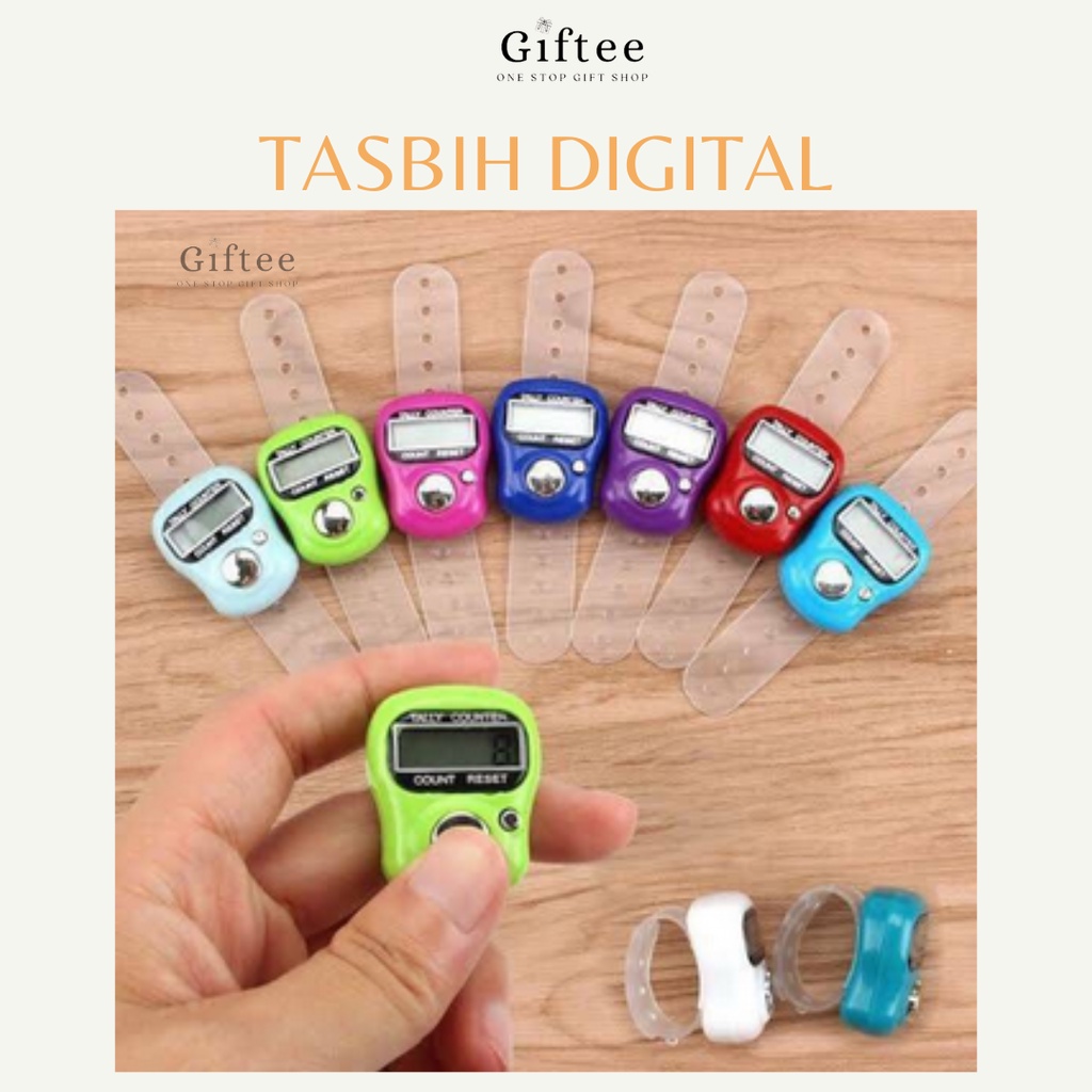 TASBIH DIGITAL MINI FINGER TALLY COUNTER ELECTRIC ALAT HITUNG JARI ELEKTRIK MUSLIM ISLAM ZIKIR NGAJI SHOLAT SOUVENIR PARCEL UMROH HAJI IBADAH PREMIUM MURAH ISLAM MUSLIM LEBARAN IDUL FITRI EID MUBARAK RAMADHAN RAMADAN BY GIFTEE ID