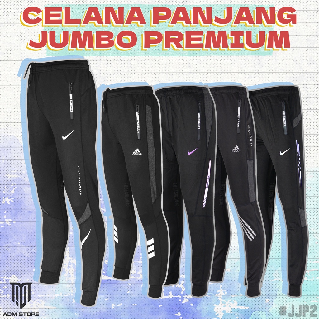 Celana Trainning Jogger Jumbo Import / Joger Premium Ukuran Besar #JJP2