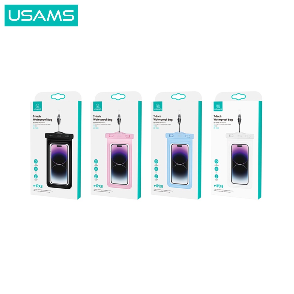 USAMS YD011 Waterproof Bag Phone Case Hp Universal 7inch