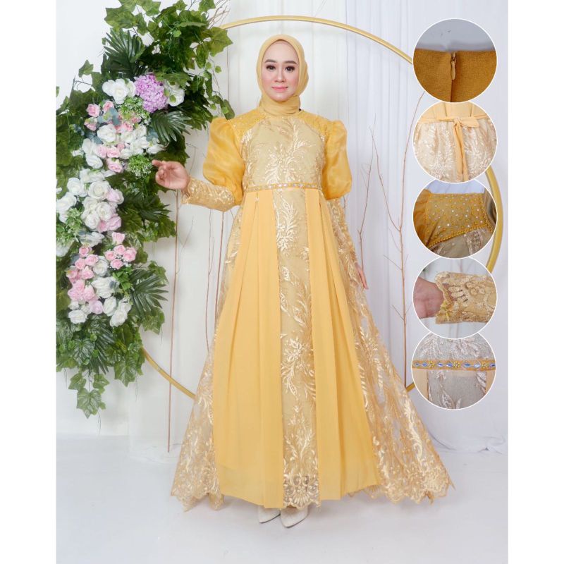 GAMIS TILE Kombinasi ORGANZA