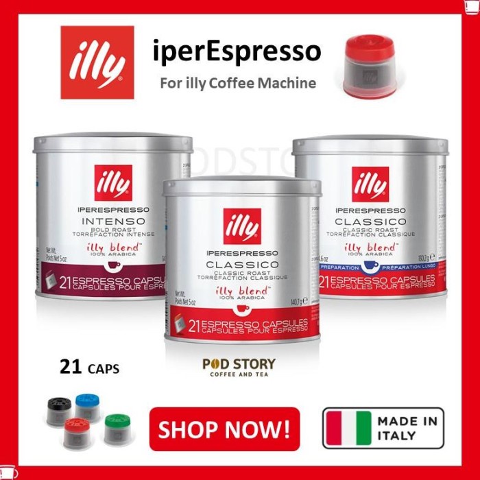Illy Coffee Capsule Iperespresso Machine Mediumclassic Roast