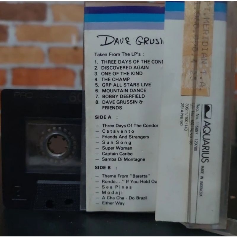 Kaset Pita Dave Grusin-Catavento