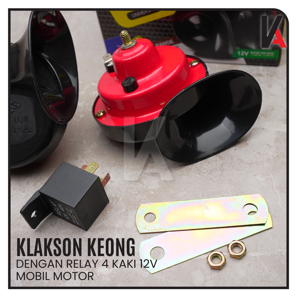 DCS Klakson Keong Mobil Motor Black Twin Tone Untuk Mobil &amp; Motor 12V Universal