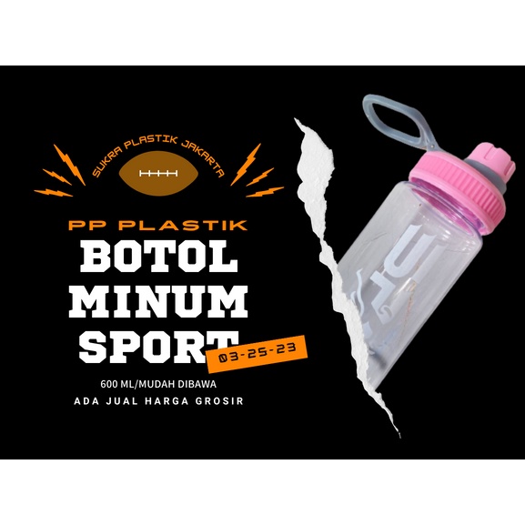 Botol Minum 600ml Botol Minum Sport Model Botol SUKRA untuk Olahraga ada 2 macan ada 4 warna