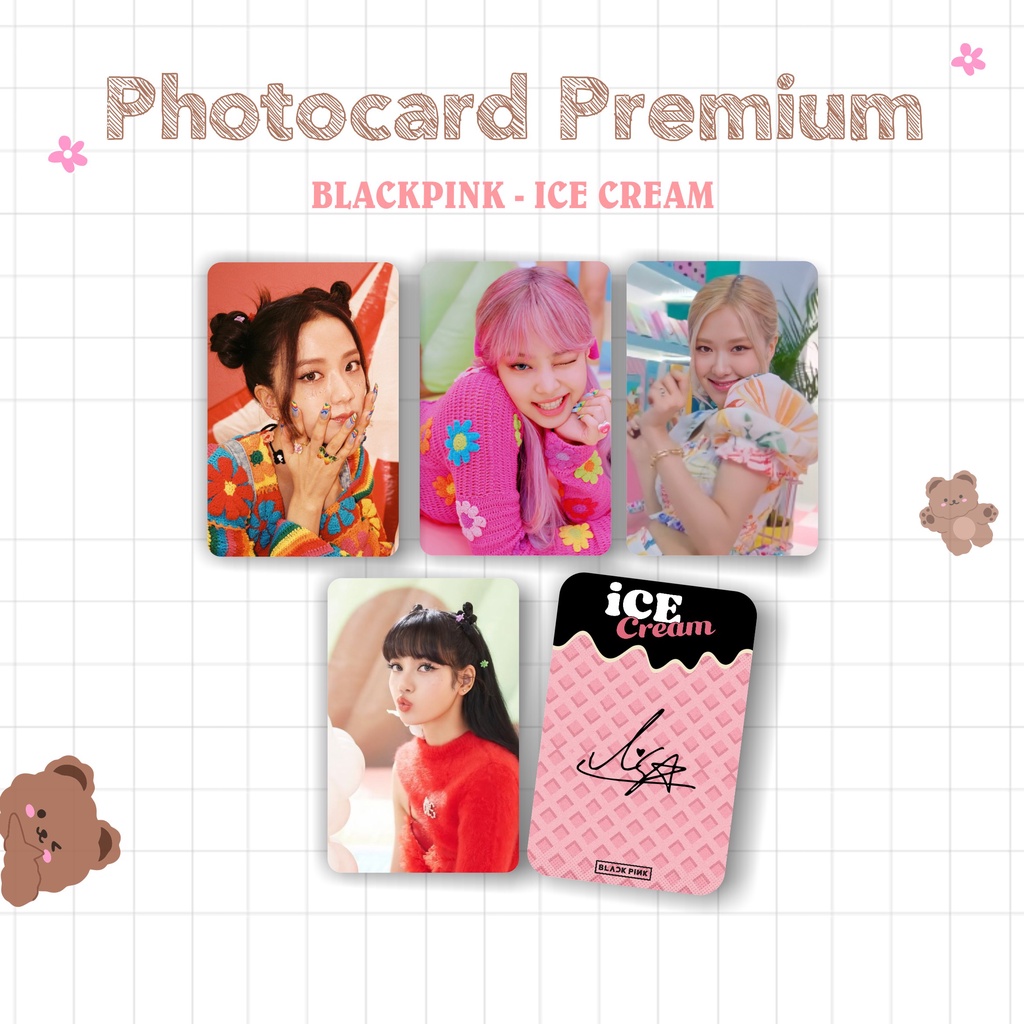 PHOTOCARD PC PREMIUM BLACKPINK -PINK VENOM Selfie