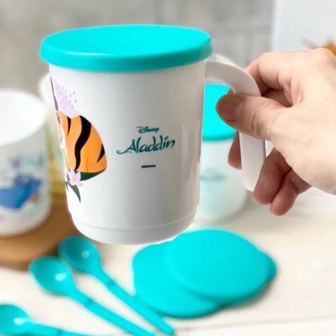 =+=+=+] PROMO  Aladdin Tupperware Mug Set ( 4 ) | Gelas Minum Tupperware