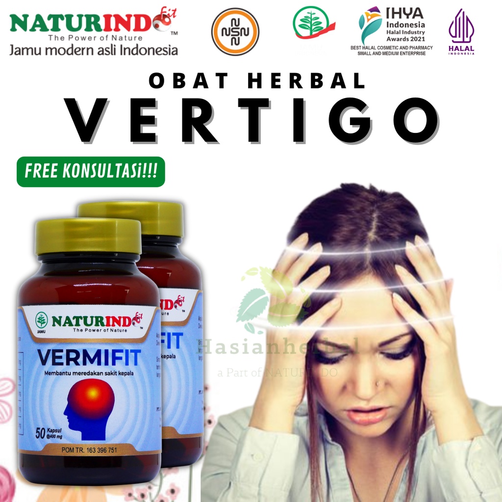 Obat Herbal Vertigo mengobati sakit kepala menahun cenat cenut pusing berkunang kunang nyut nyutan c