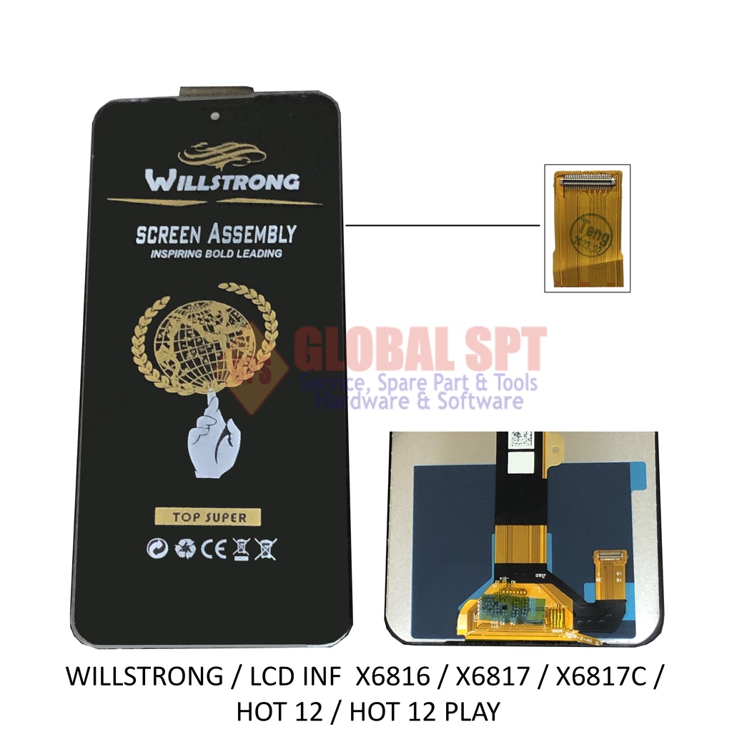 WILLSTRONG / LCD TOUCHSCREEN INFINIX X6816 / X6817 / X6817C / HOT 12 / HOT 12 PLAY