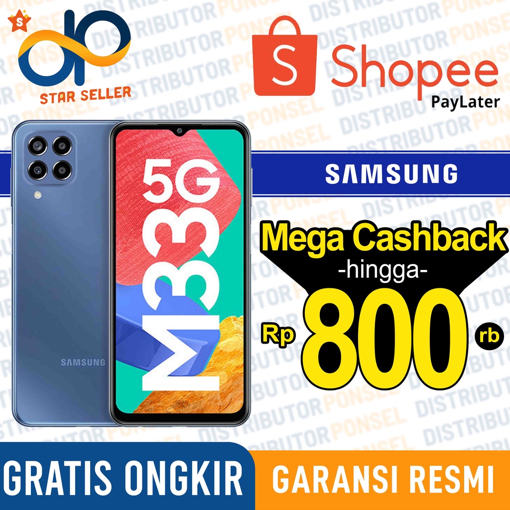 Samsung Galaxy M33 5G 8GB+128GB - 6GB+128GB Garansi Resmi Sein Samsung M33 8 GB 128 GB 6 GB 128 GB