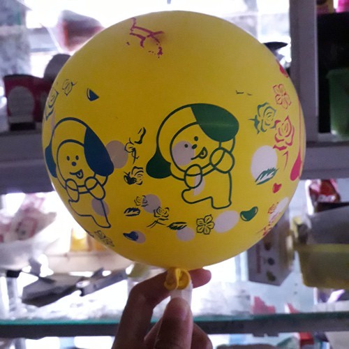 BALON KARAKTER BT21 ISI 5 PC / BALON LATEX KARAKTER BT21 MIX WARNA