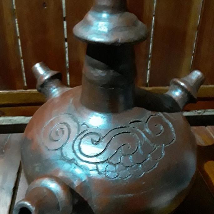 ] Kendi maling 3 pancuran gerabah tanah liat unik dan murah