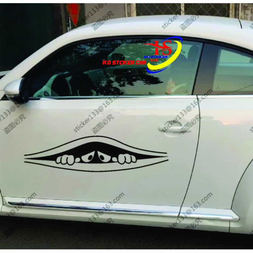 Promo Stiker Mobil Cutting Stiker Lucu Striping Ngintip Stiker Stiker Pintu Ngintip