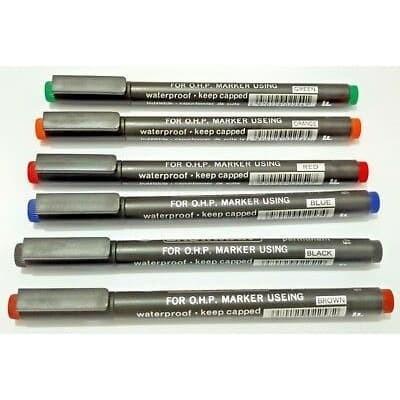 Terlaris [ Set ] Spidol Permanen Marker 6 Warna - Snowman Ohp F / M Murah