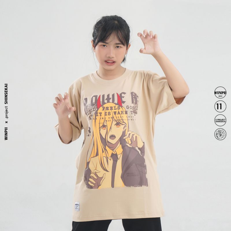 T-Shirt Power Blood Anime Chainsaw Man