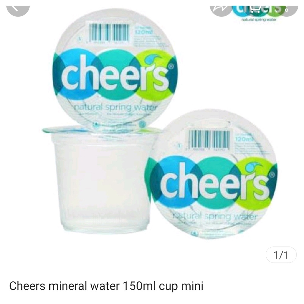 

Air Minum Cheers Water Natural 150ml (Karton)