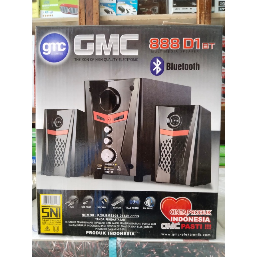 Speaker Portable GMC 888 D1