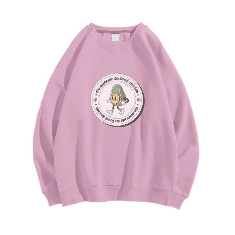 AVOCADO SWEATER CREWNECK PRIA WANITA Size M-XXL