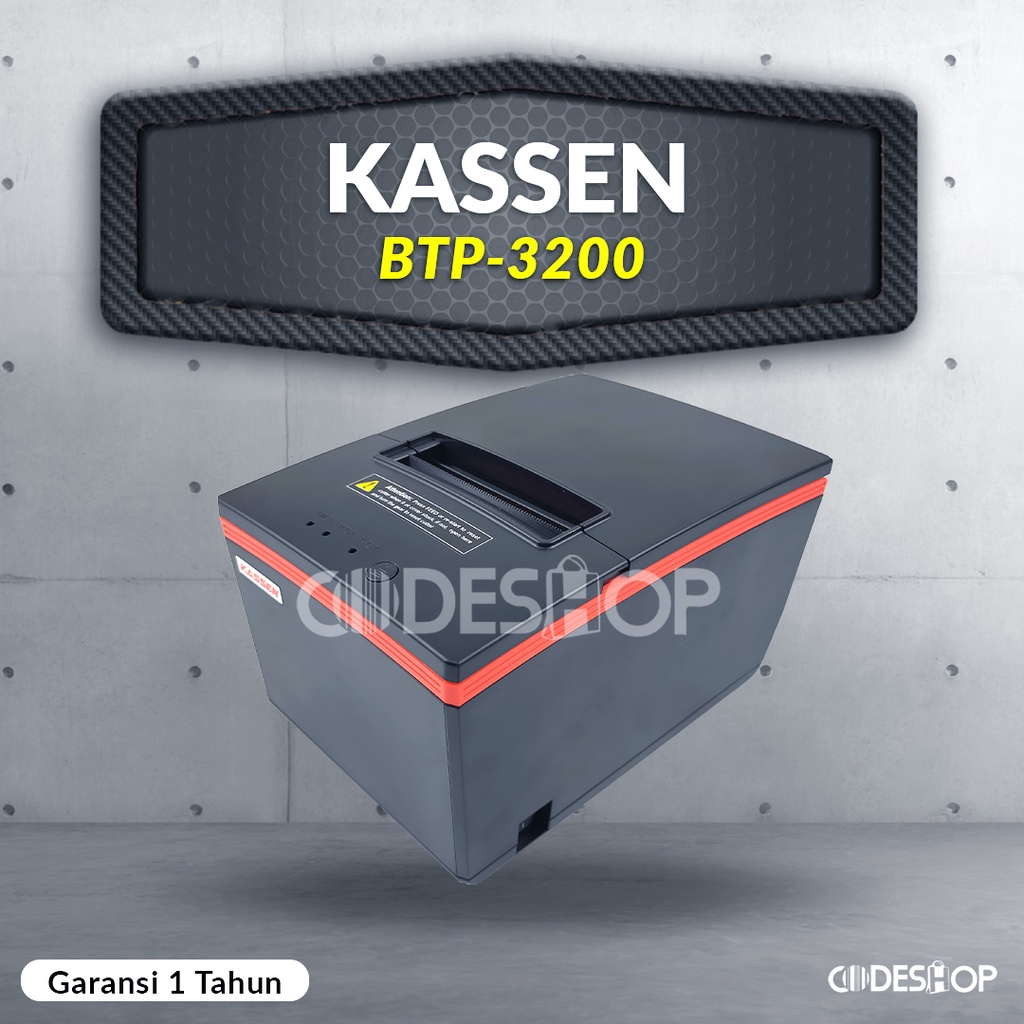 Printer Kassen BT-P3200 BTP3200 USE USB Serial Ethernet Thermal 80 mm