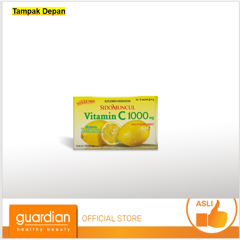 SIDO MUNCUL Vit C-1000 Lemon 6S