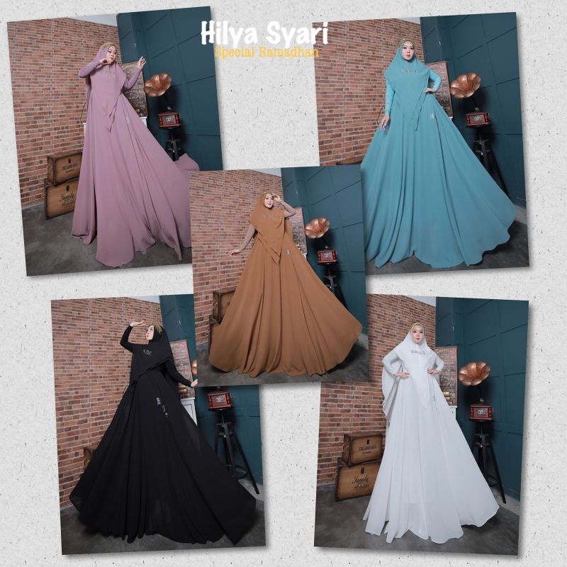 hilya syar'i by Belifi | set syar'i ceruty babydoll | gamis premium | syar'i mewah | gamis lebaran