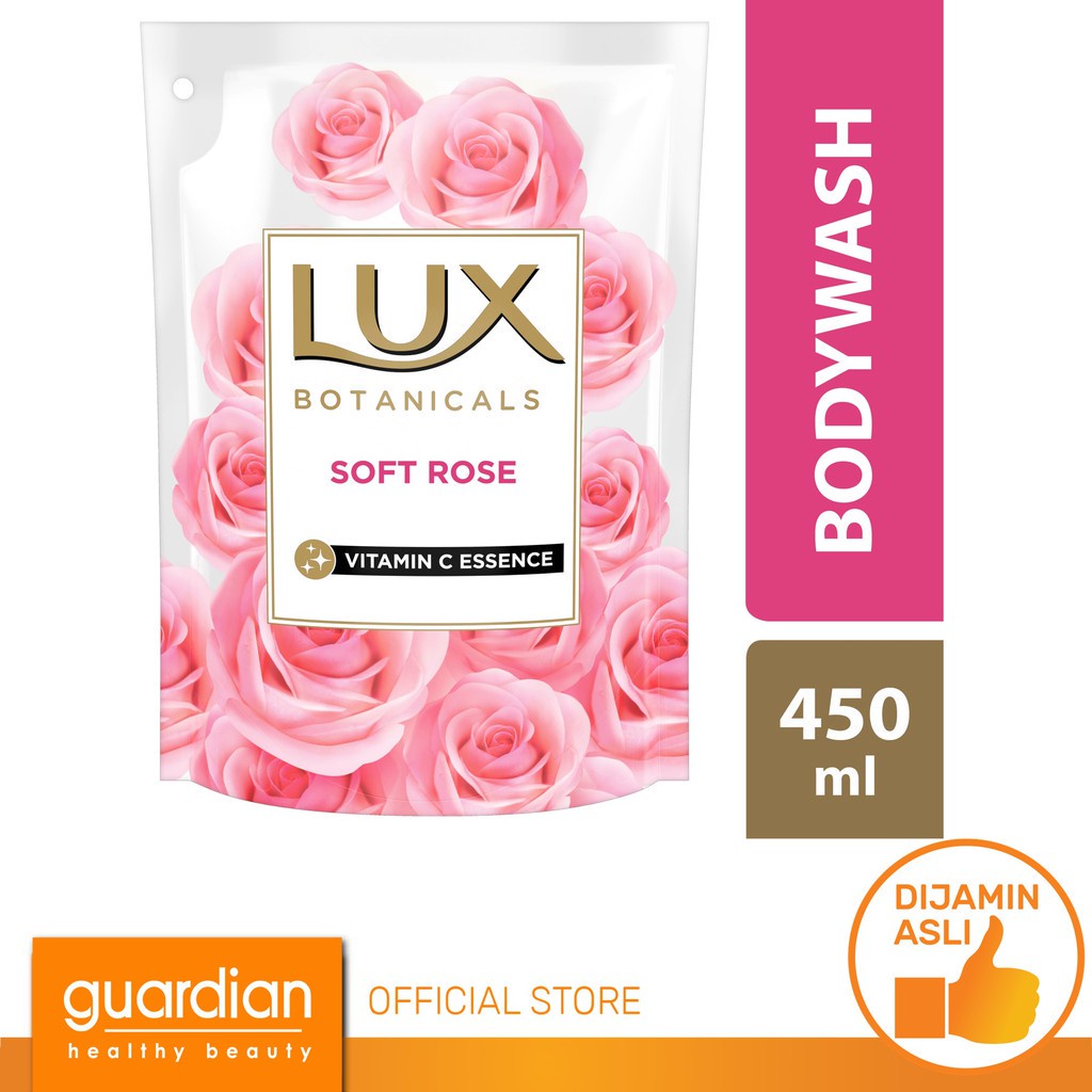 LUX Botanicals Body Wash Soft Rose Refill 400ml