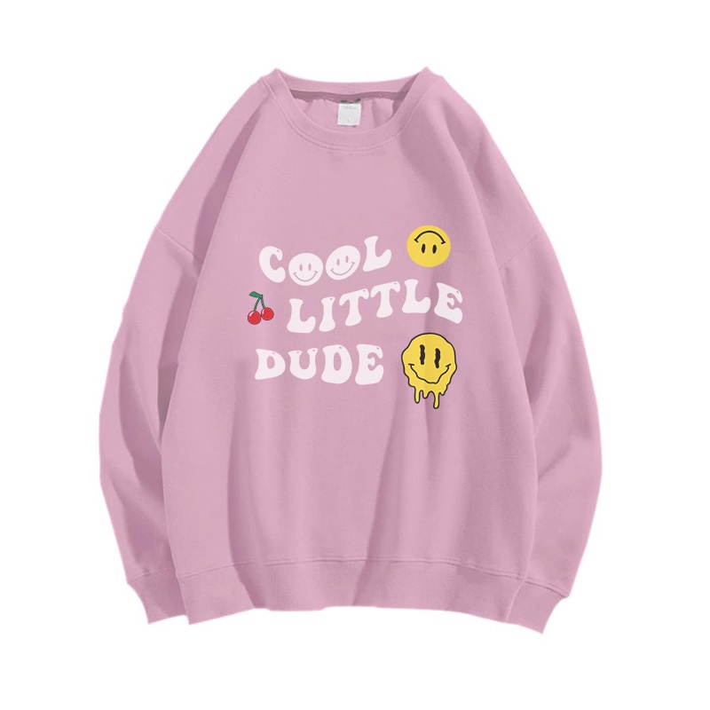 COOL LITTLE DUDE SWEATER CREWNECK PRIA WANITA Size M-XXL