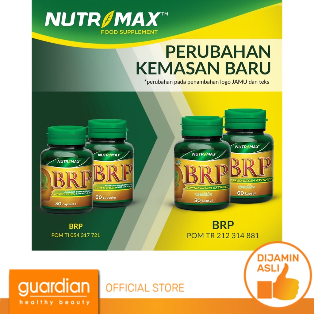 NUTRIMAX BRP (Brain Power) 30s Nutrisi Otak Meningkatkan Konsentrasi dan Daya Ingat