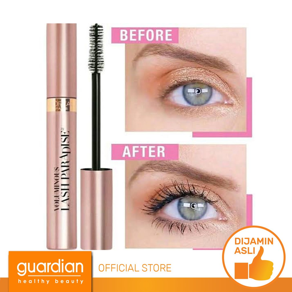 L'OREAL PARIS Voluminous Lash Paradise Waterproof Mascara - Black - Maskara Bulu Mata Lentik Make Up Loreal Tahan Lama