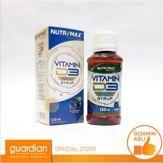 NUTRIMAX Vitamin D3 400Iu Syrup 120ml