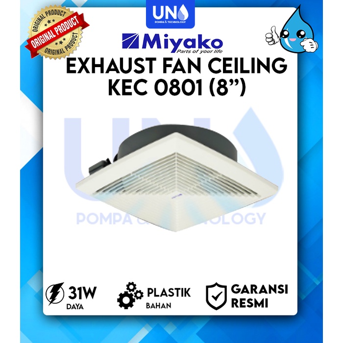 Miyako KEC 0801 Exhaust Fan Atap / Ceiling