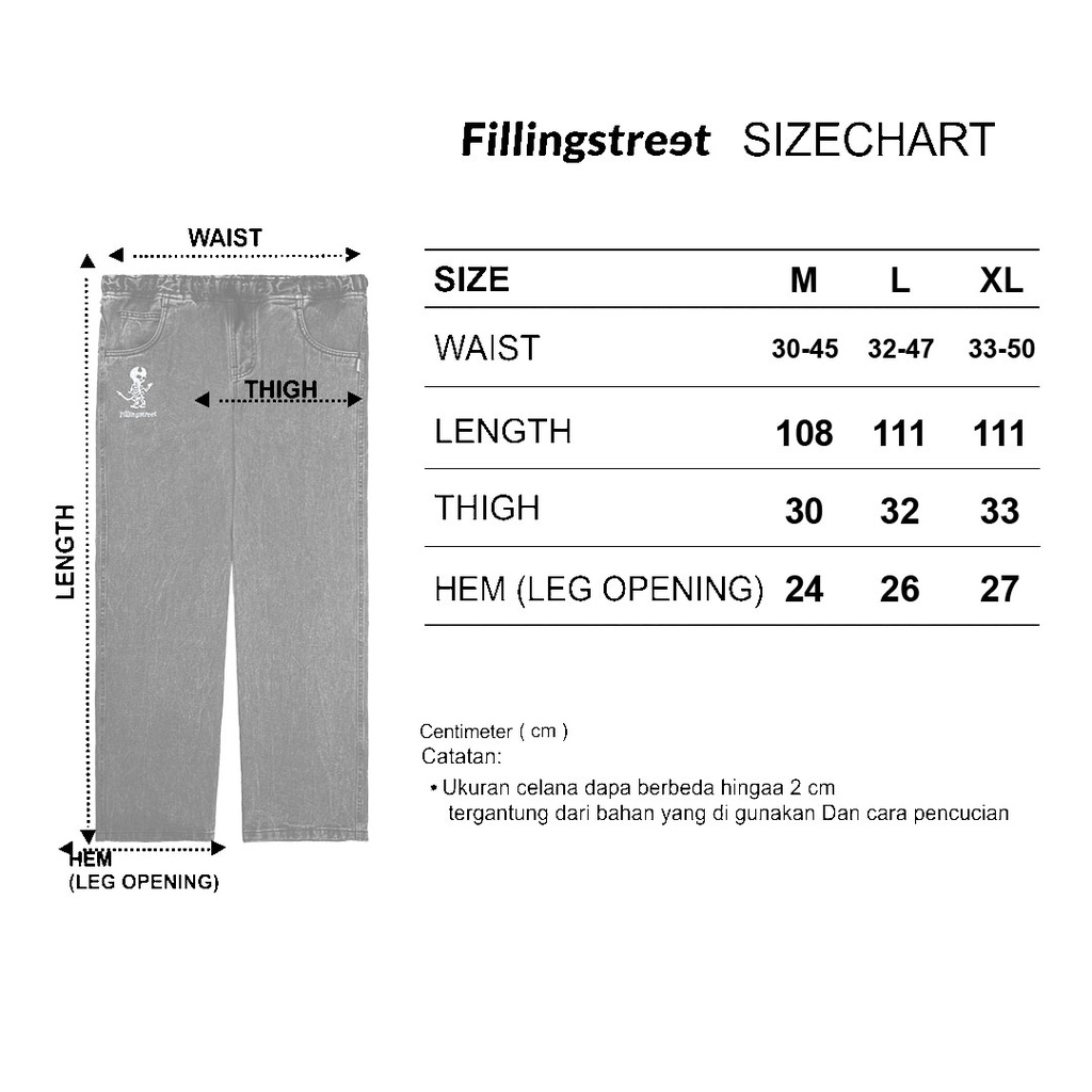 Baggy Pants Fillingstreet - Reality Black Wash