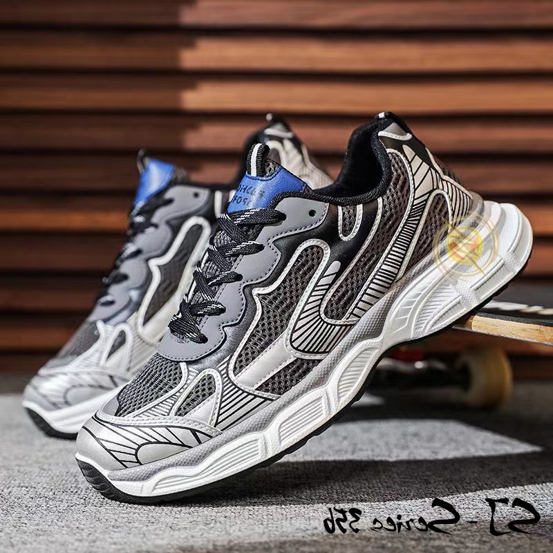 [OOS] Sepatu Sneakers Pria Casual dengan Motif Keren Buat Kuliah Kualitas Import Premium -356