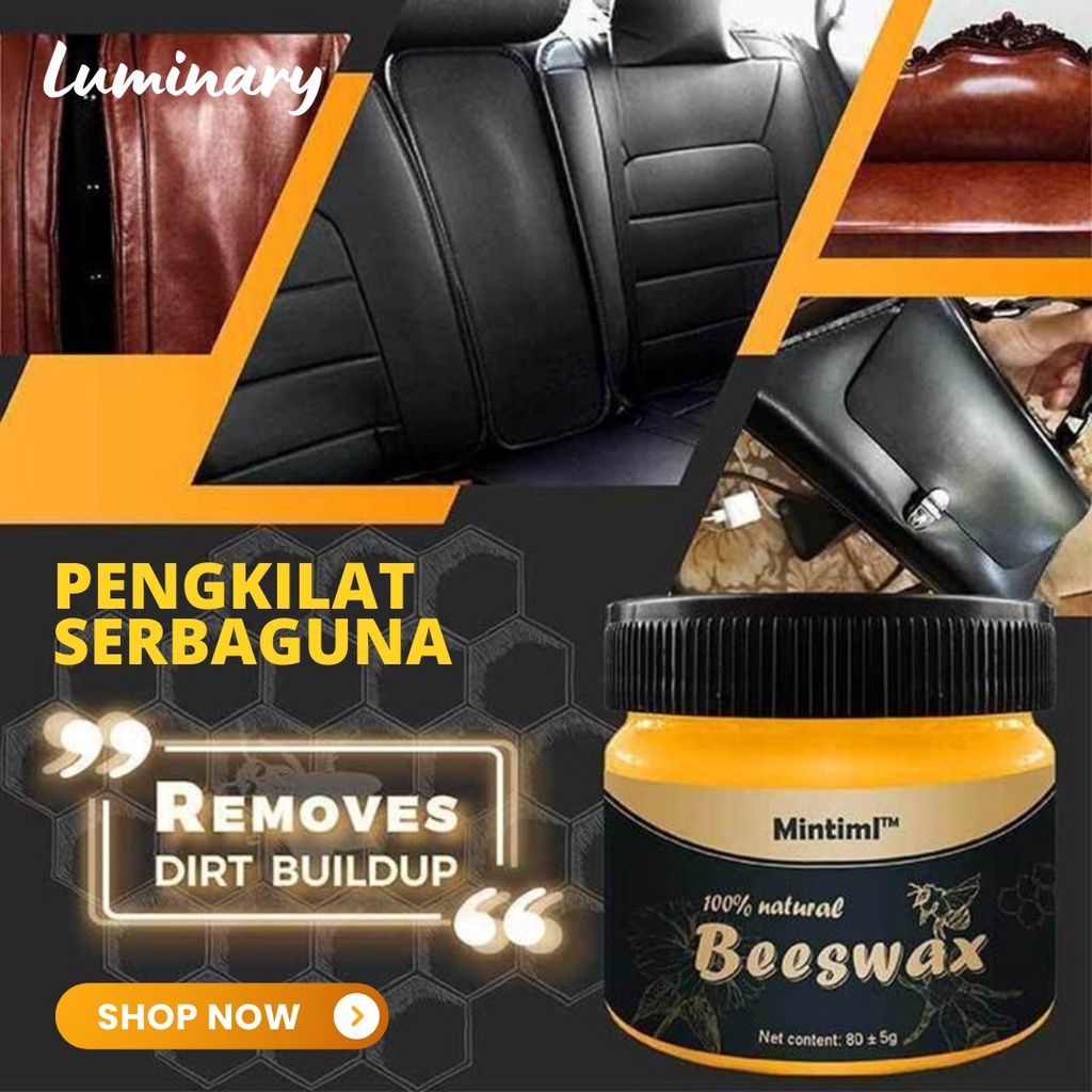 Beewax Wood Seasoning Polish Pengkilap Kayu Furniture Kitchen Set Pelindung Pelapis Kayu Meja Kursi Lemari Lilin Gel Lebah Alami