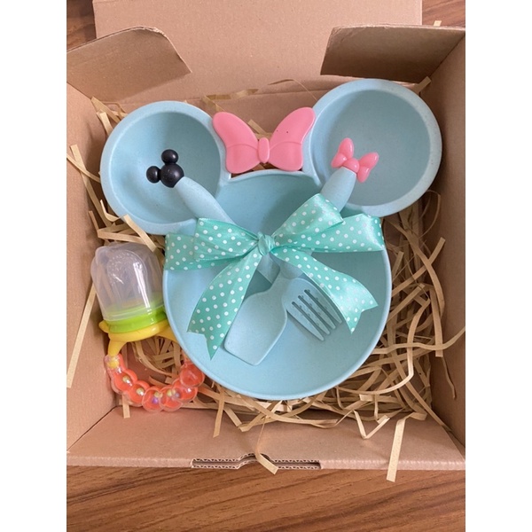 Hampers Parcel Paket Gift Set Kado Hadiah Newborn Baby Bayi Lahiran Feeding Set Alat Makan Bayi MPASI