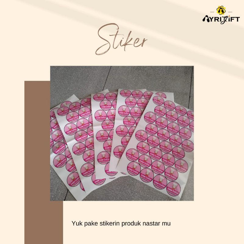 

Stiker Kemasan perlembar besar belum di potong