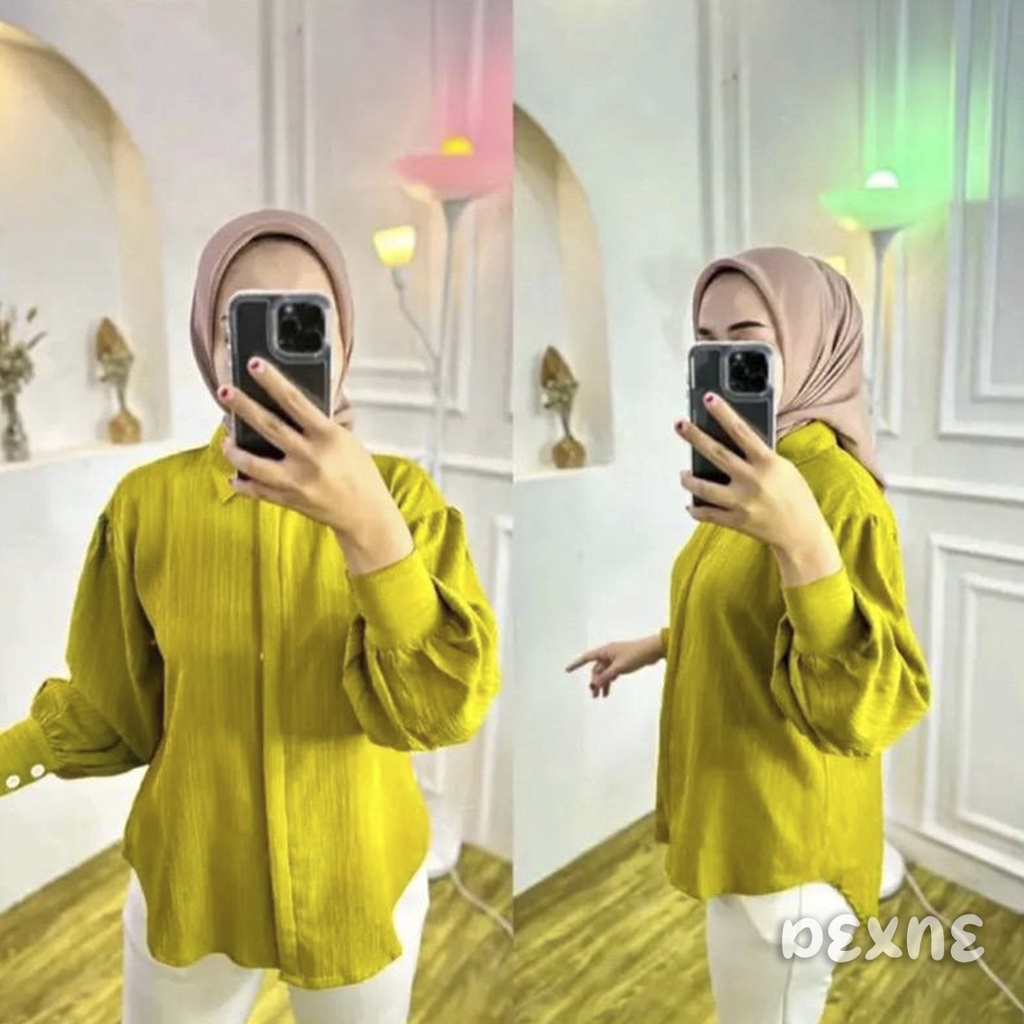 DEXNE - Kemeja Atasan Wanita Lady Crush Balon Baby Crush Premium