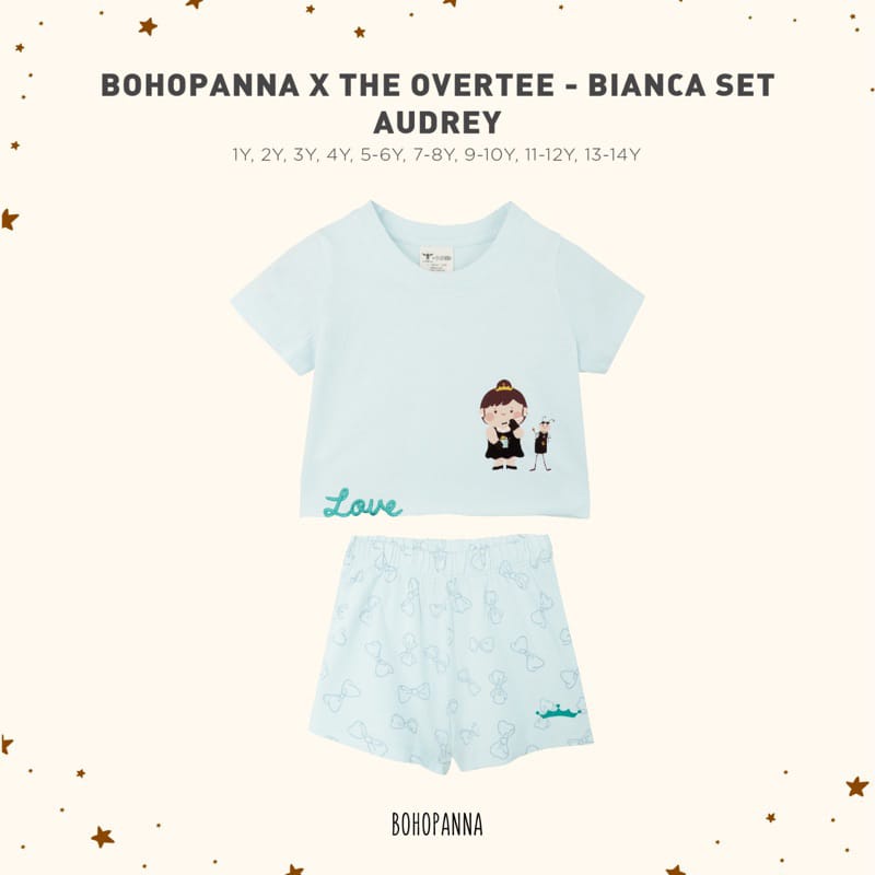 Boohopanna X Overtee Bianca Set / Setelan Anak Unisex