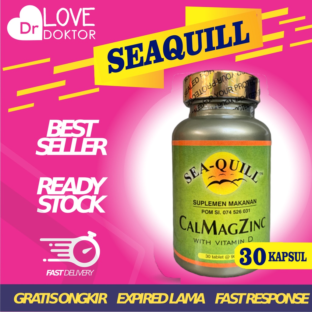 SEA-QUILL SEAQUILL SEA QUILL CAL MAG ZINC CALMAGZINC 900MG 900 MG CALCIUM MAGNESIUM CALMAG 30 TABLET